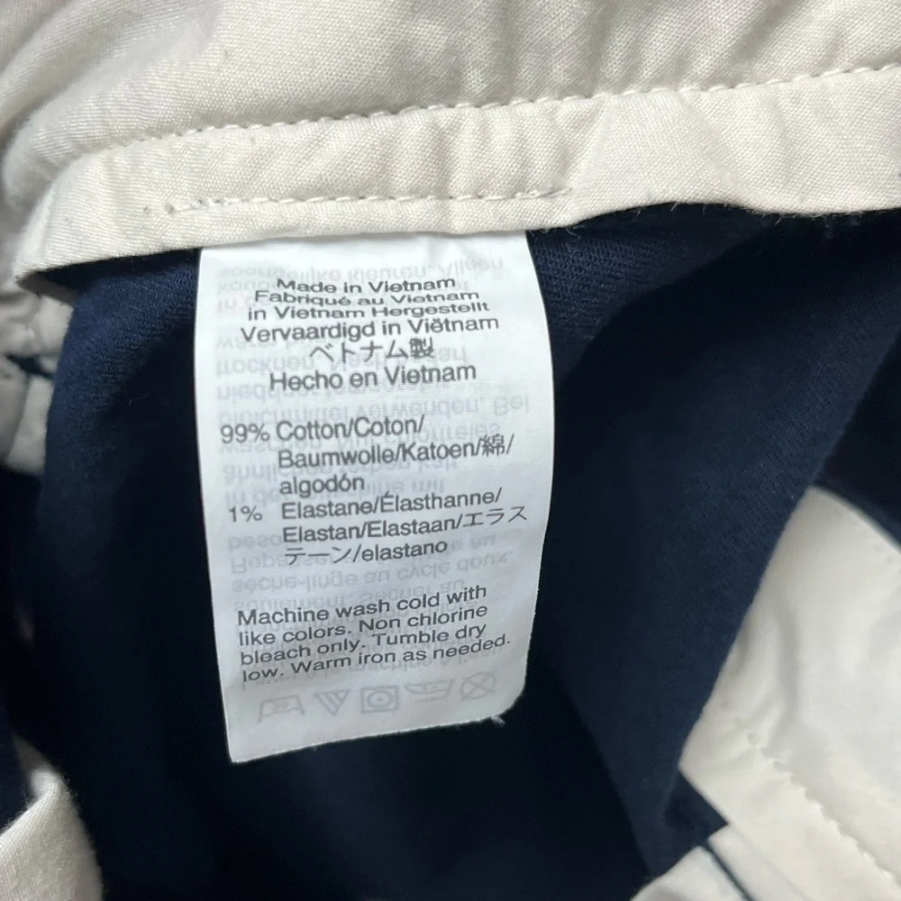 J. Crew Dark Blue Flat Front Men's Shorts